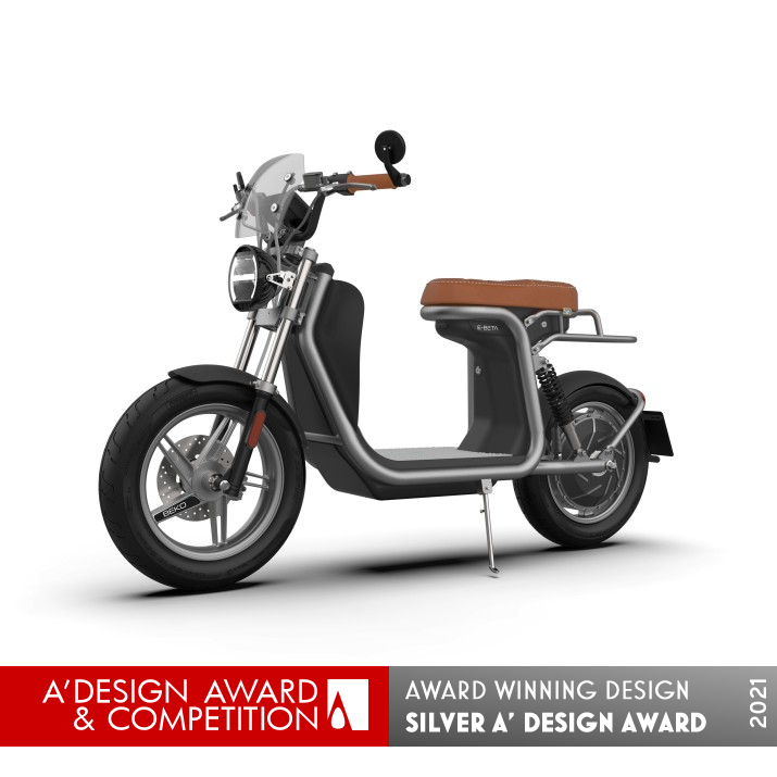 E Beta Electric Cafe Cruiser Electric Scooter by Radek Micka Silver Vehicle, Mobility and Transportation Design Award Winner 2021 