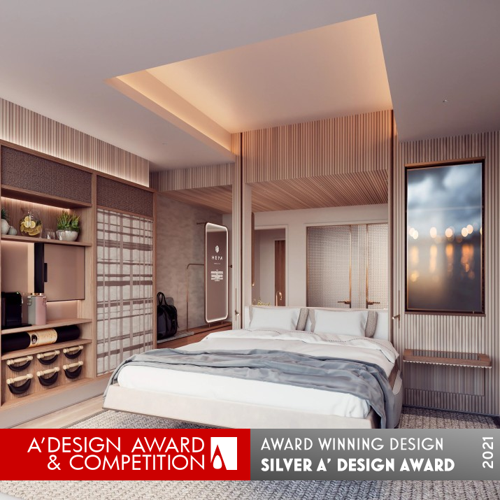 Heya Hotel Guestroom by Jonny Sin Silver Interior Space and Exhibition Design Award Winner 2021 