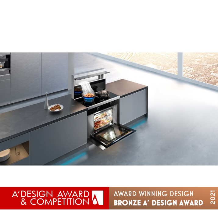 A8zk Steam Combi Oven Range by Dezhong Fan Bronze Home Appliances Design Award Winner 2021 