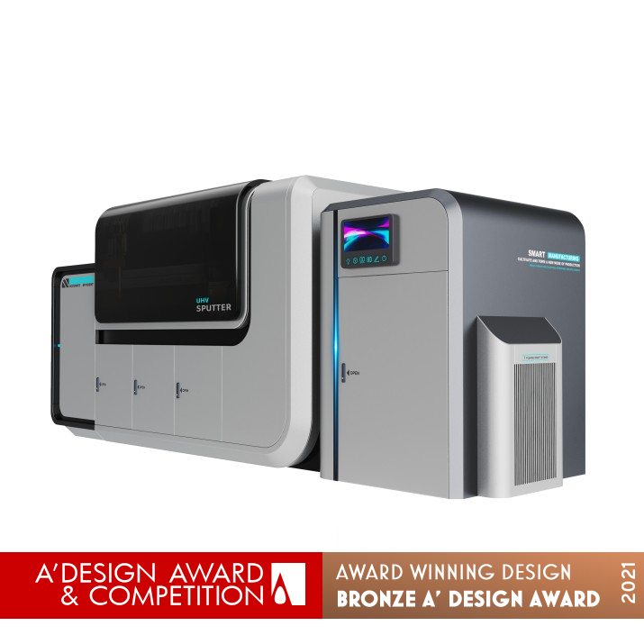 High Vacuum Sputtering System Sputterer and Evaporator by Yang Yang Bronze Manufacturing and Processing Machinery Design Award Winner 2021 