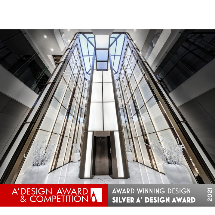 Glass Core Lobby by Kris Lin Silver Interior Space and Exhibition Design Award Winner 2021 