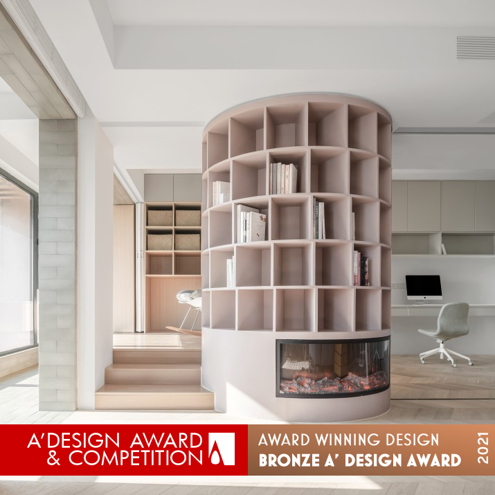 Turbine Apartment by Qisi Design Chen Sissi - Fu Chong Bronze Interior Space and Exhibition Design Award Winner 2021 