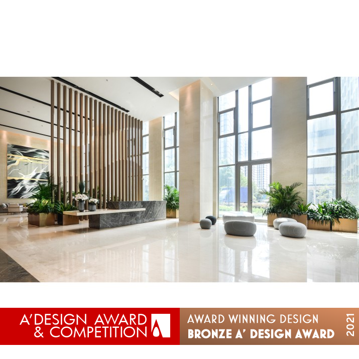 Urban Oasis Lobby by Martin Chow Bronze Interior Space and Exhibition Design Award Winner 2021 