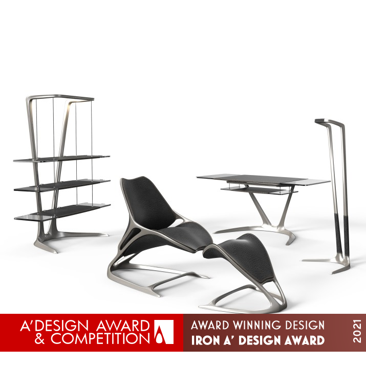 Arc Furniture Series by Wei Jingye and Zhang Ruiqi Iron Furniture Design Award Winner 2021 