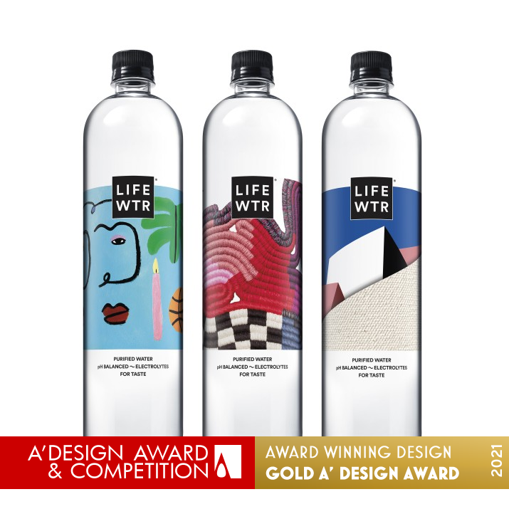 LIFEWTR S8 Unconventional Canvas Beverage by PepsiCo Design and Innovation Golden Packaging Design Award Winner 2021 