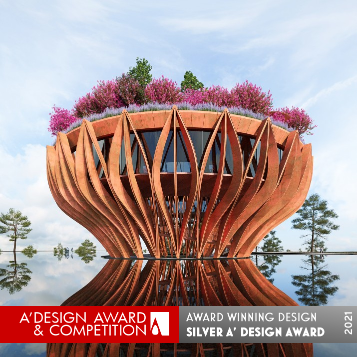 Flowers of Clouds Observation Tower and Coffee by Vu Van Hai Silver Architecture, Building and Structure Design Award Winner 2021 