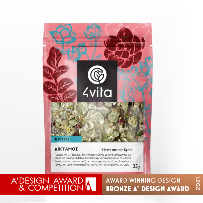 4Vita Herbs Health Beverage  by Maria Stylianaki Bronze Packaging Design Award Winner 2021 