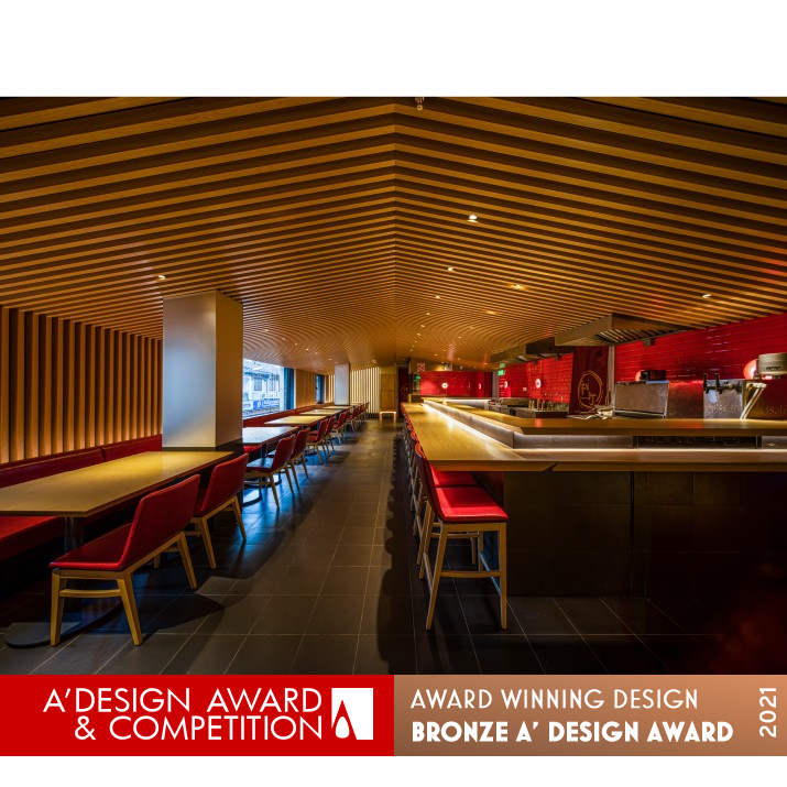 Kamimachi Japanese Noodle Restaurant by Takashi Yamamori Bronze Interior Space and Exhibition Design Award Winner 2021 