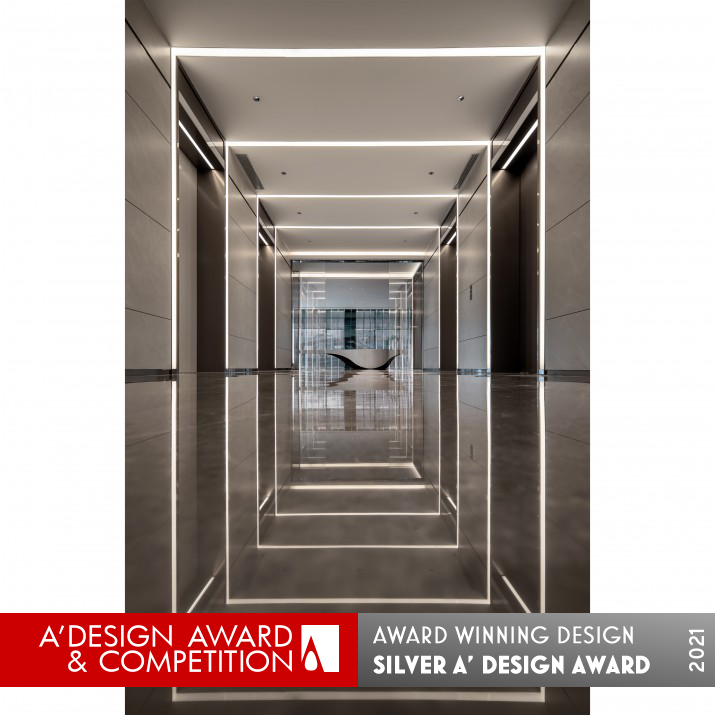 Gemdale Viseen International Center Office Space by Eh Design Group Silver Interior Space and Exhibition Design Award Winner 2021 