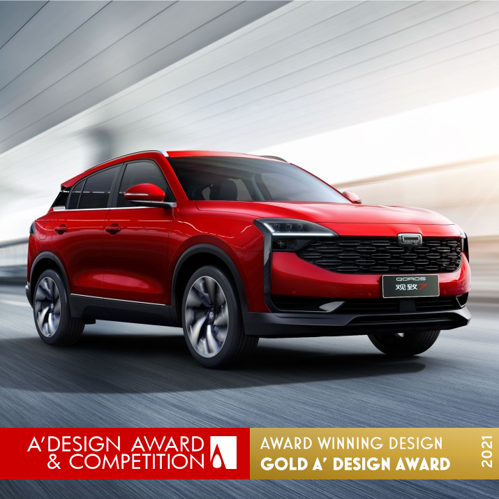 Qoros 7 SUV Model by Fengyou Gong Golden Car and Land Based Motor Vehicles Design Award Winner 2021 