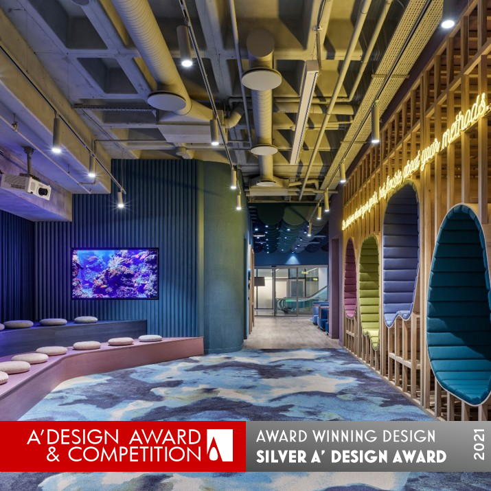 Denizbank Aquarium Office by Kontra Architecture Silver Interior Space and Exhibition Design Award Winner 2021 