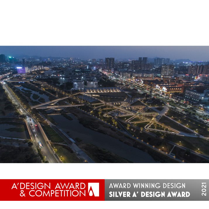 Left Bank Park by Tongji Architectural Design Co., Ltd Silver Lighting Products and Fixtures Design Award Winner 2021 