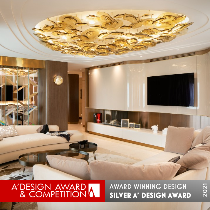 Marvellous Penthouse Residential Interior Apartment by Alex Kovachev Silver Interior Space and Exhibition Design Award Winner 2021 