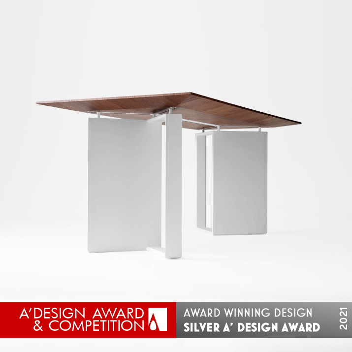 Diagonal Table by Chris Chen Silver Furniture Design Award Winner 2021 