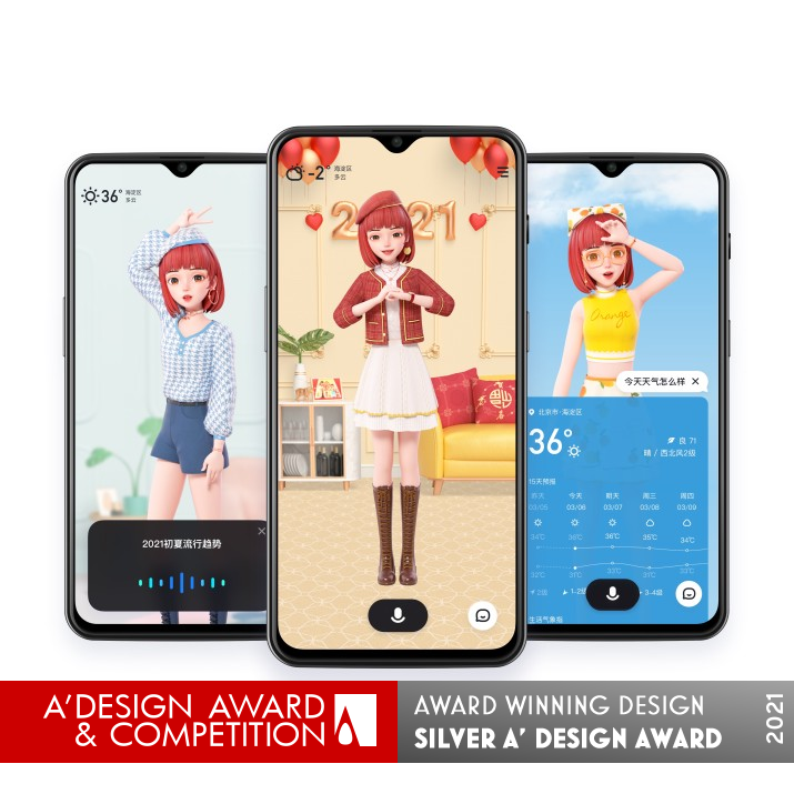 Duxiaoxiao AI Digital Human Assistant by Baidu Meux - Dou Shen and Yujie Shi Silver Interface, Interaction and User Experience Design Award Winner 2021 