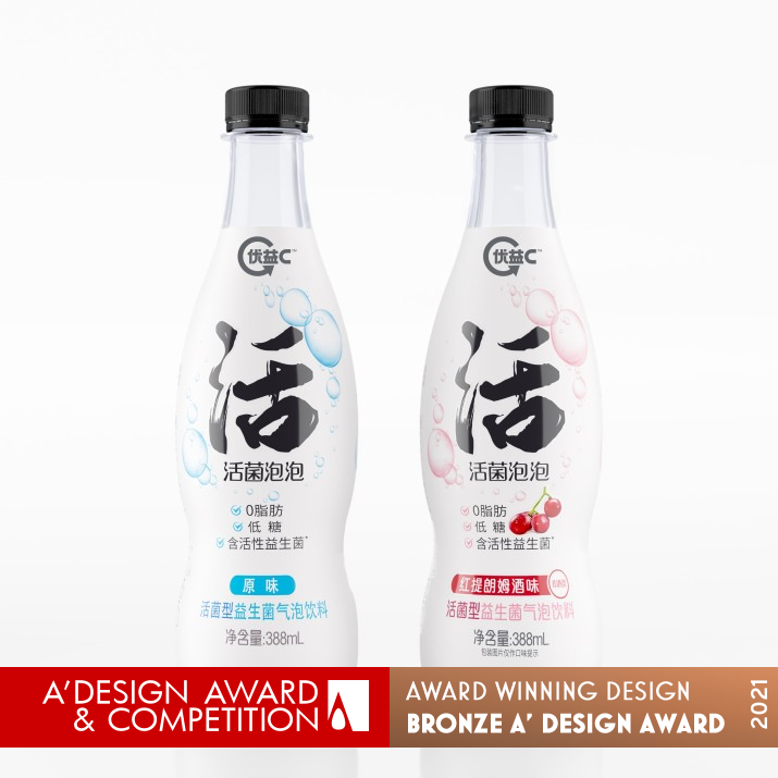 Yoyic Huojunpaopao Sparkling Live Probiotics Drink by Tingting Wang Bronze Packaging Design Award Winner 2021 