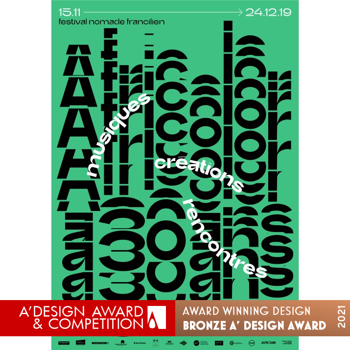 Africolor Festival Global Identity by Manuela Bonnet Bronze Graphics, Illustration and Visual Communication Design Award Winner 2021 