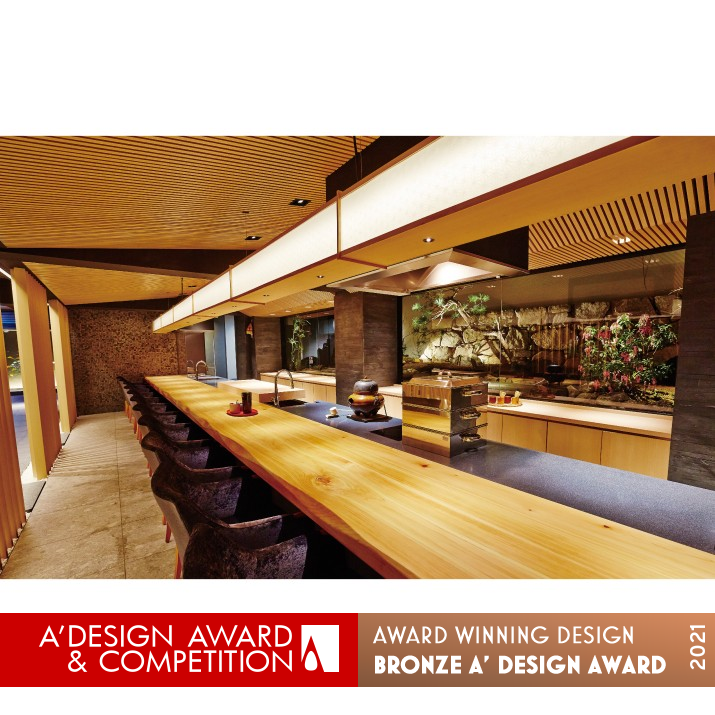 Ebisu Japanese Restaurant by Shunsuke Ohe Bronze Interior Space and Exhibition Design Award Winner 2021 