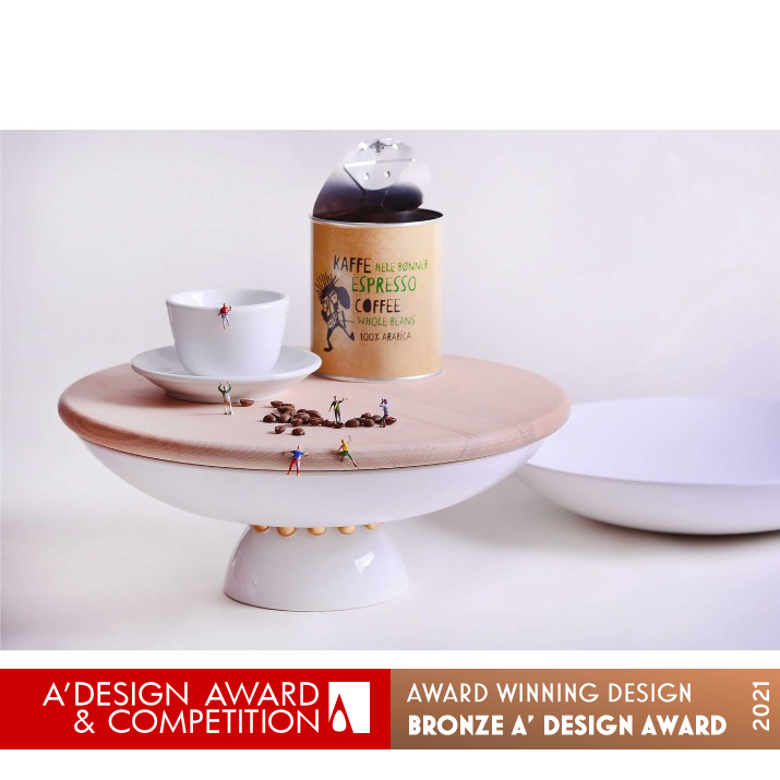 Entrèe Multifunctional Table Set by Laura Calligari Bronze Bakeware, Tableware, Drinkware and Cookware Design Award Winner 2021 