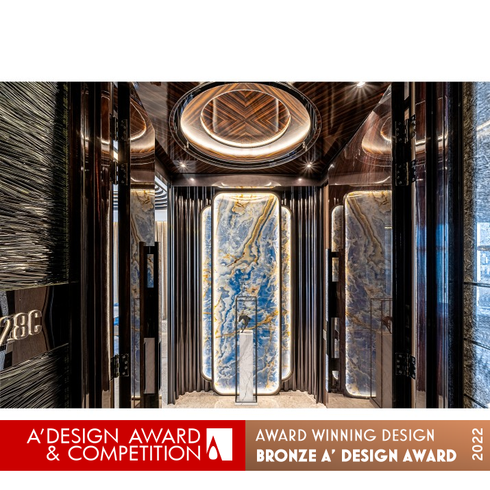 Pearlescent Arc Private Residential Apartment by Benji Li Bronze Interior Space and Exhibition Design Award Winner 2022 