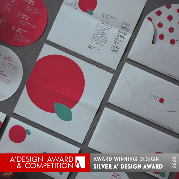 Q Shinshu Apple Pie Laboratory Brand Identity by Nobuya Hayasaka Silver Graphics, Illustration and Visual Communication Design Award Winner 2022 