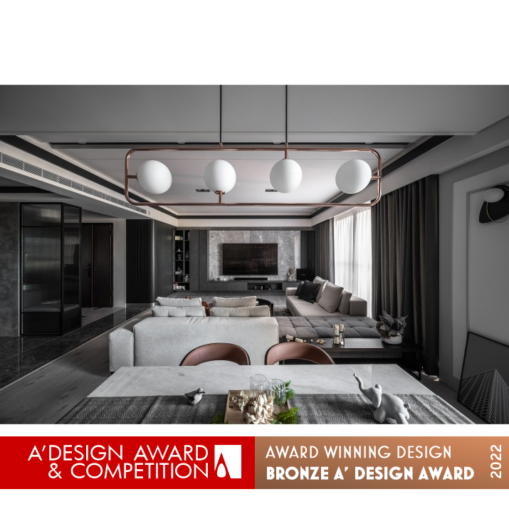 Glimmering Figure Residential by Ching Lin Yu Bronze Interior Space and Exhibition Design Award Winner 2022 