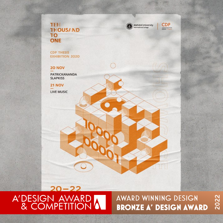 Ten Thousand to One Exhibition Thesis by Poovakorn Watcharaphongphiphat Bronze Graphics, Illustration and Visual Communication Design Award Winner 2022 