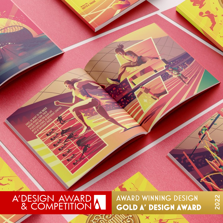 Olympic Sun Illustrated Book by Mostafa Abdelmawla Golden Graphics, Illustration and Visual Communication Design Award Winner 2022 