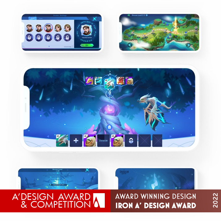 Dragon Arise Game Ux by Tingting Fang Iron Interface, Interaction and User Experience Design Award Winner 2022 