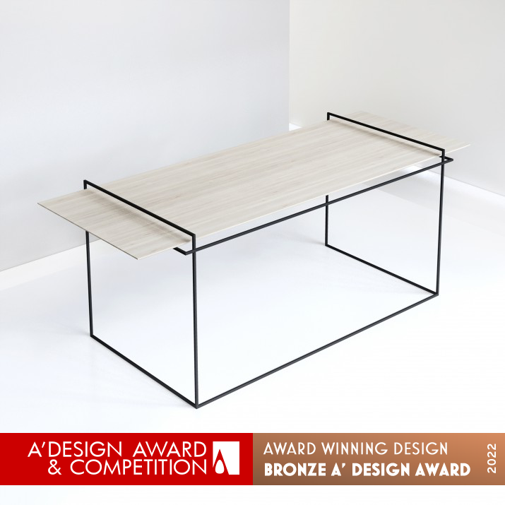 Slim Desk by Andre Vieira and Samuel Vitorino Bronze Office Furniture Design Award Winner 2022 