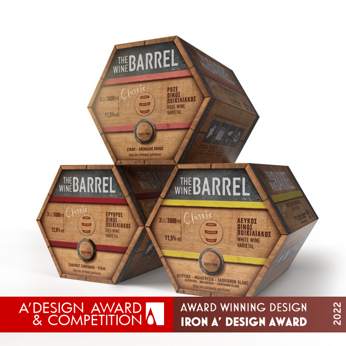 The Wine Barrel Classic Packaging  by Antonia Skaraki Iron Packaging Design Award Winner 2022 