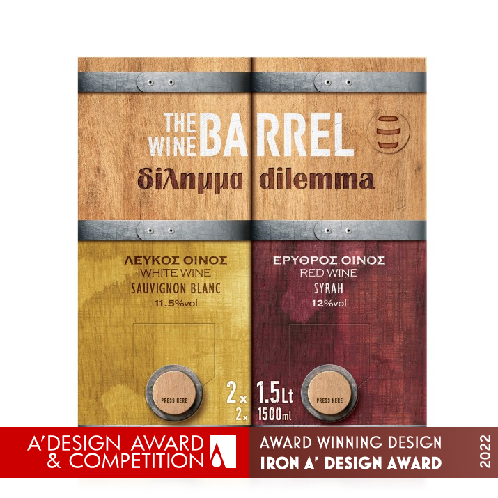 The Wine Barrel Dilemma Packaging  by Antonia Skaraki Iron Packaging Design Award Winner 2022 