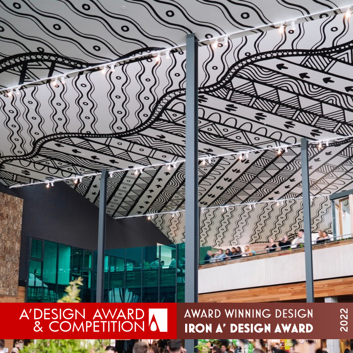 Burwood Brickworks Art Installation by Balarinji Iron Cultural Heritage and Culture Industry Design Award Winner 2022 