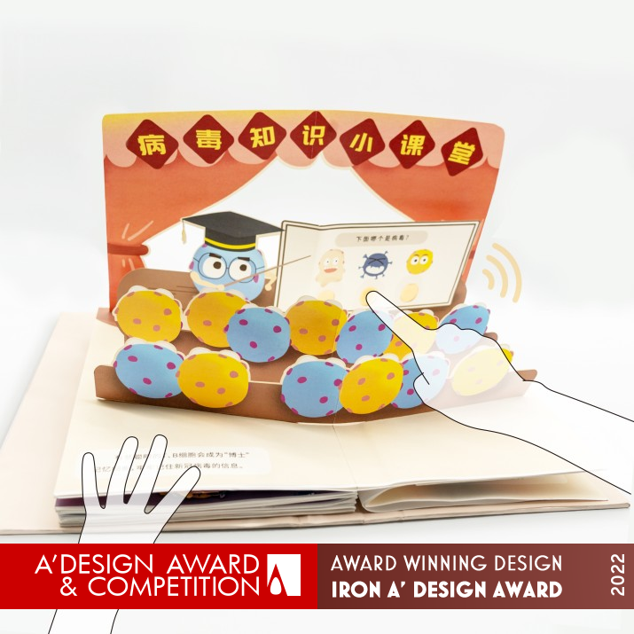 Superhero Pop-up Book by Can Zhu Iron Education, Teaching Aid and Training Content Design Award Winner 2022 