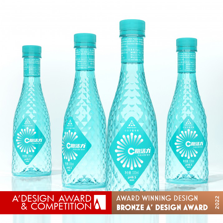 C Cell Vitality Mineral Water Packaging by Tiger Pan Bronze Packaging Design Award Winner 2022 