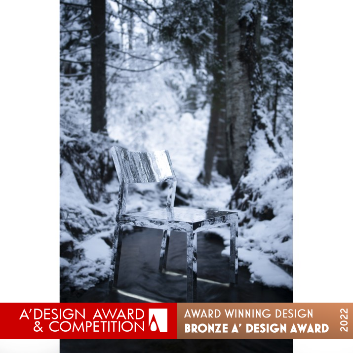 Frozen Water Chair by Linus Friden Bronze Furniture Design Award Winner 2022 