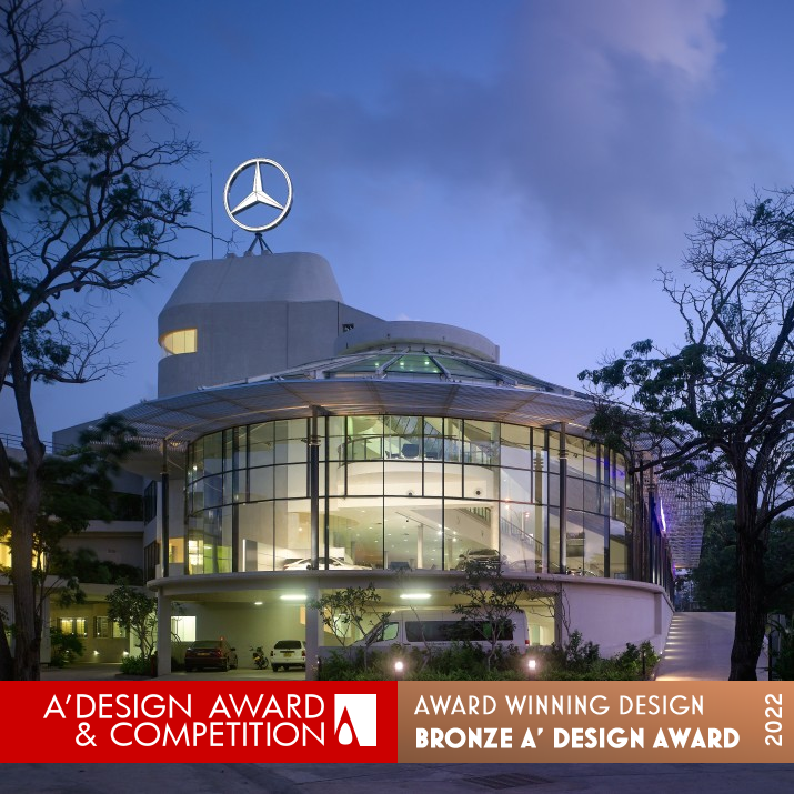 Mercedes Benz Center Vehicle Showroom And Service Center by Bernard Gomez Bronze Architecture, Building and Structure Design Award Winner 2022 