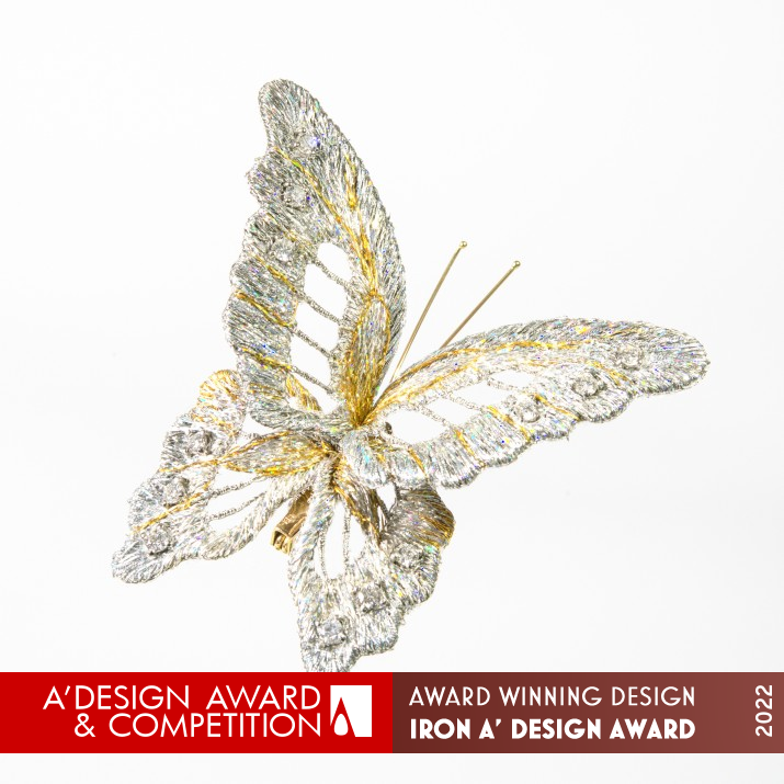 Butterfly Brooch by Sayoko Kitai Iron Jewelry Design Award Winner 2022 