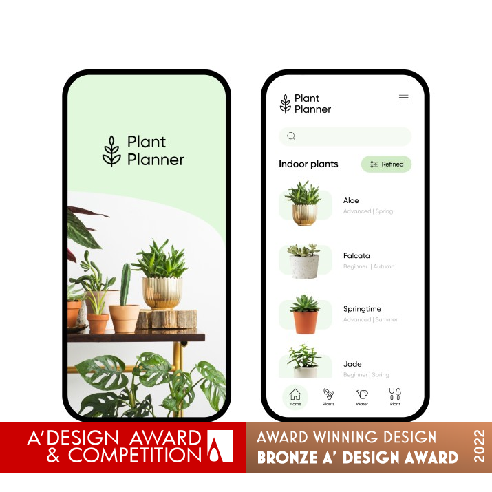 Plant Planner Mobile App by Anna Muratova Bronze Mobile Technologies, Applications and Software Design Award Winner 2022 