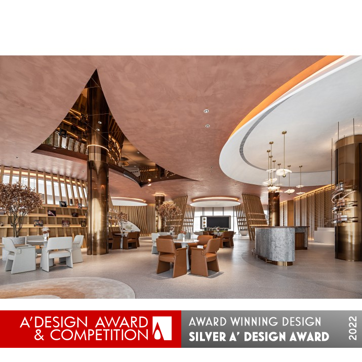 Huahong Merchants Yunyue Zhenjing Sales Center by Zhejiang Bo Yue Construction and Decoration Silver Interior Space and Exhibition Design Award Winner 2022 