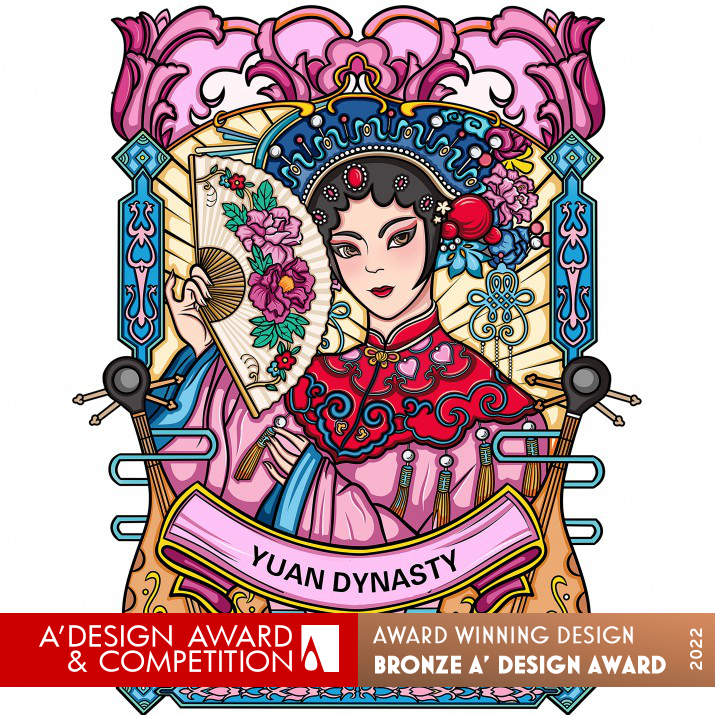 National Character Illustration by Mengjia Li Bronze Graphics, Illustration and Visual Communication Design Award Winner 2022 