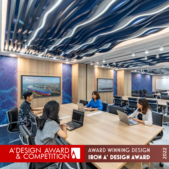 The Sea Waves Office by Annisa Paramadina Iron Interior Space and Exhibition Design Award Winner 2022 
