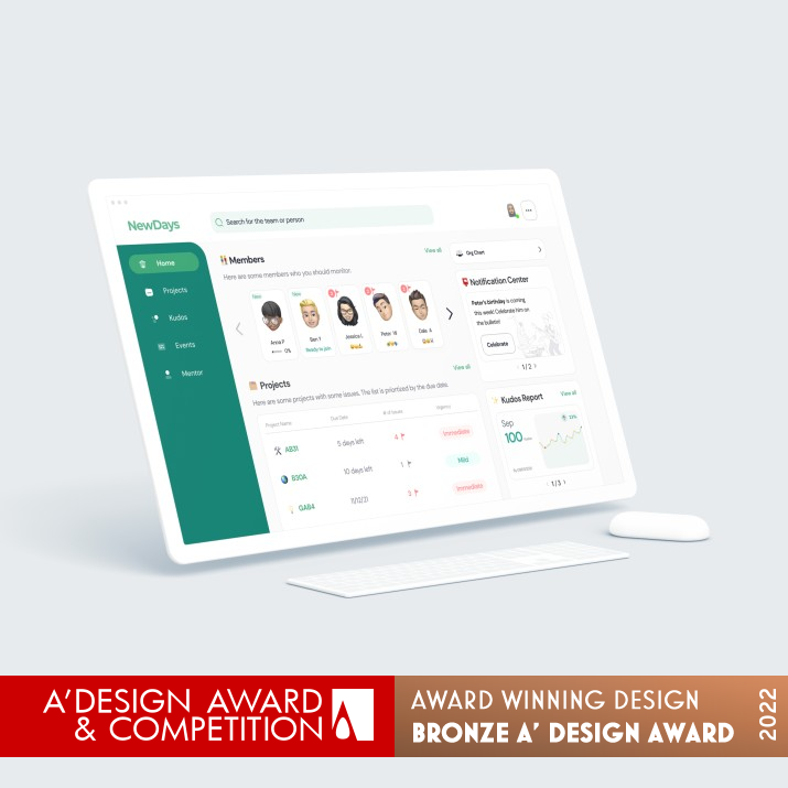 NewDays Desktop Application by Inn Sun Park and Yoyo Dong Bronze Interface, Interaction and User Experience Design Award Winner 2022 