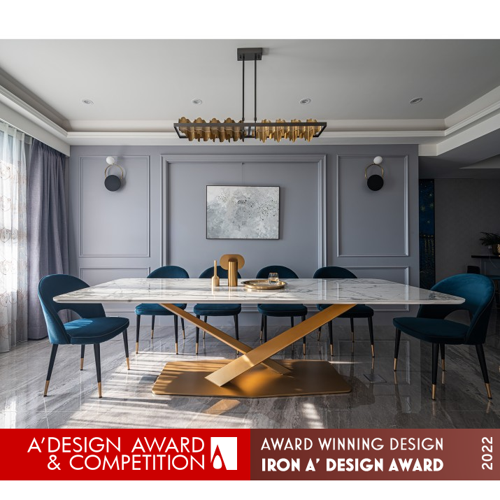 Aqua Romance Apartment Design by Vivian Chiu and Ke Ye Wu Iron Interior Space and Exhibition Design Award Winner 2022 