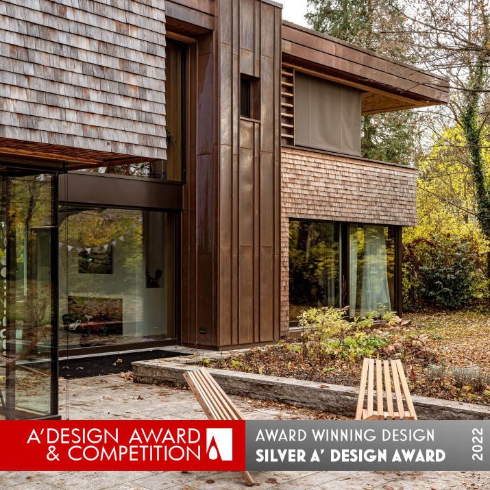 Shingle Residence L011 Residential House by Stephan Maria Lang Silver Architecture, Building and Structure Design Award Winner 2022 