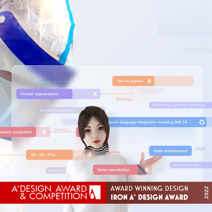 Customized Meeting Assistant Interface by Ying Li, Meng Xu, Lili Zhai and Xingbiao Li Iron Interface, Interaction and User Experience Design Award Winner 2022 