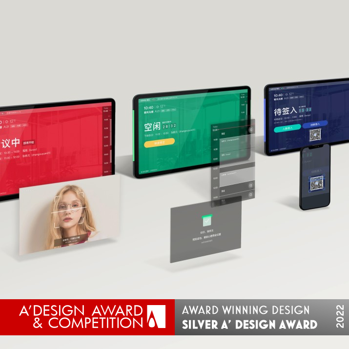 Du Conference Intelligent Doorplate by Ying Li, Tao Li, Meng Xu and Yun Hua Silver Interface, Interaction and User Experience Design Award Winner 2022 