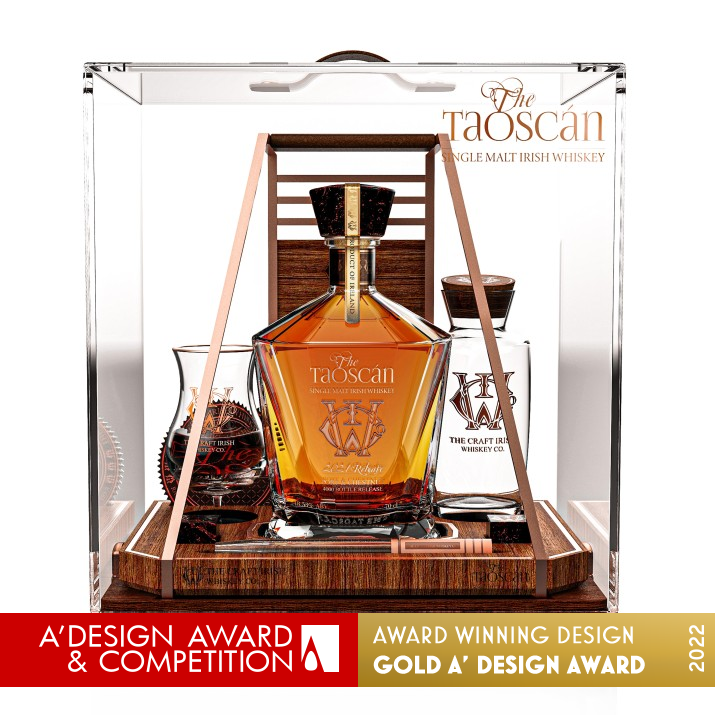 The Taoscan Irish Whiskey Packaging by Tiago Russo Golden Packaging Design Award Winner 2022 