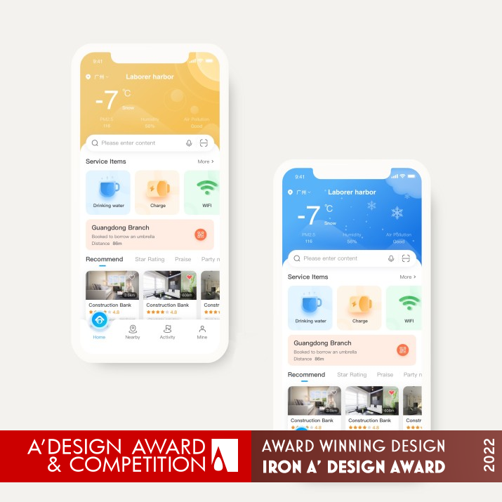 Laborer's Harbor Mobile Application by CCB Fintech Iron Mobile Technologies, Applications and Software Design Award Winner 2022 