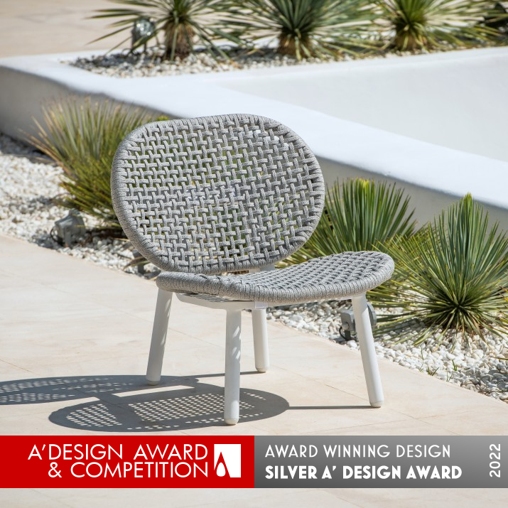 Skate Alu Outdoor Chair by Mathias De Ferm - Jati Kebon Furniture Silver Outdoor Gear and Camping Equipment Design Award Winner 2022 